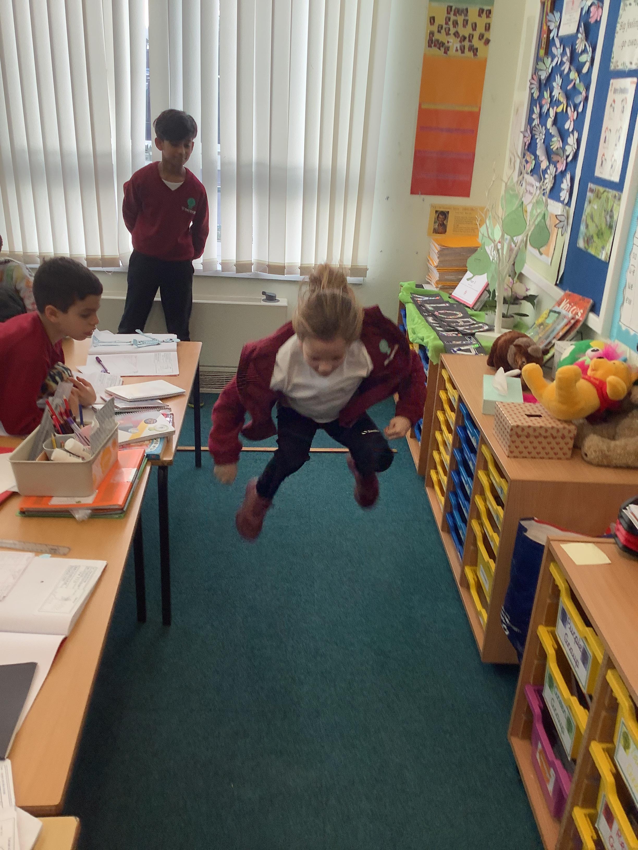 In Science we investigated a possible link between femur length and how far we can jump.