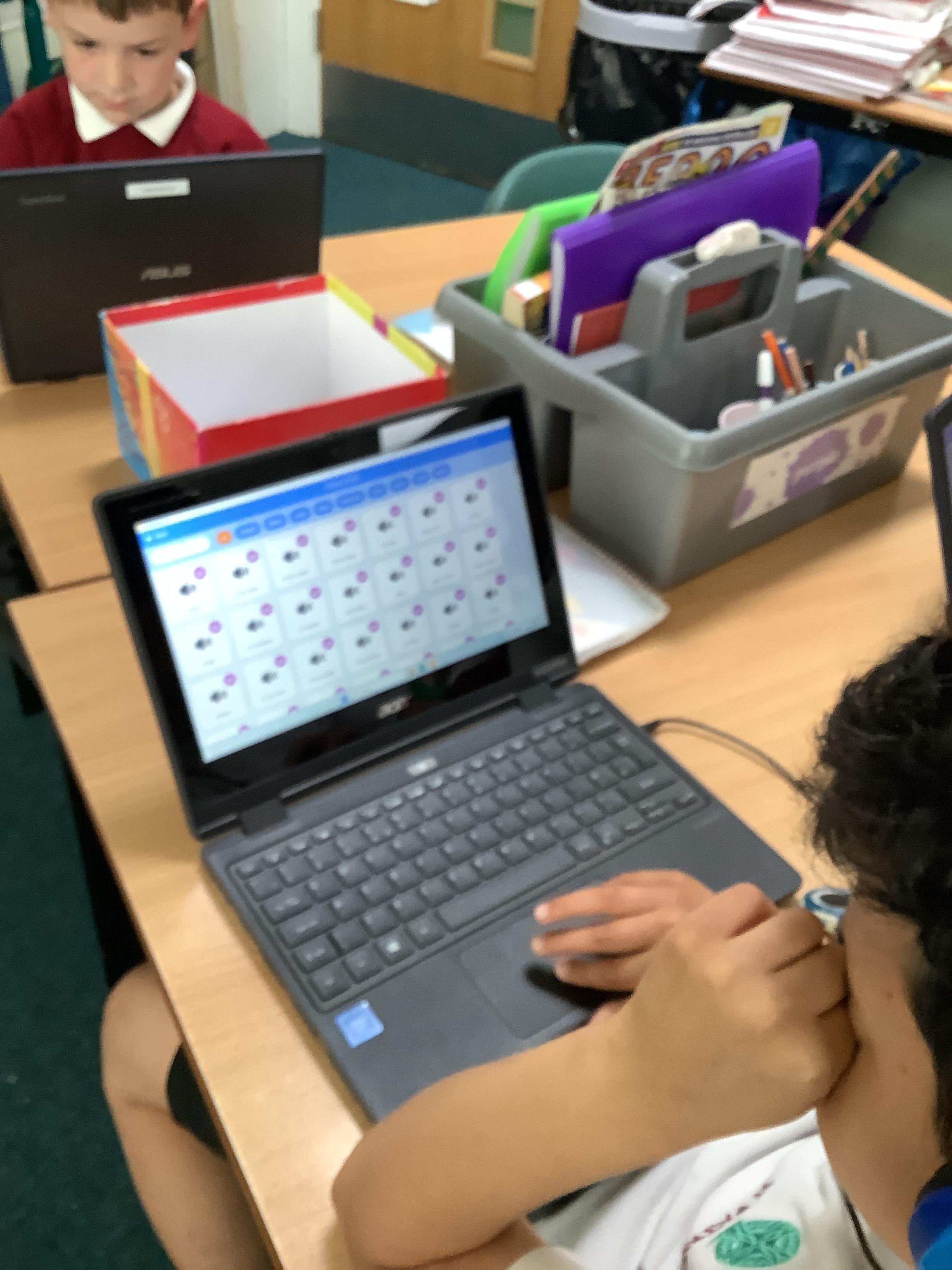 In computing we have been sequencing sounds and linking this to moving sprites.
